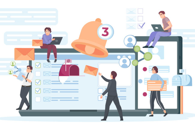 Flat concept of email marketing with people sending advertising messages reaching target audience vector illustration SSUCv3H4sIAAAAAAACA3VRTWvDMAz9K0LnsG7slns3GAzKtlvZQbW1xNSxg6WkKyX/fXI/oJfdpKfnp6fnE+5IgsP2hCHGSbSQhpywfWqQfdBcAkVsH5cGRUknYTGudY6UO5ue+5vI9lRxbPGLXZ9yzN0R7eG0M+g9iOMYKXGeBJfmRt1wHiP/R/tukDpO7li32trCkelsYmuj/UG5DFdHc/CcLyVNPtQS5+wo2vy5Orbr8lDRrtDYB1fCzKX2nsVZgS+RFFxOjkeF/AM8UIgwUNmzhtTBIWgP49kvCCdfMfImokFqPbCIuRUoTK6viFLpWKH6sSMYZnYWKdxH/QBry5l2prnefAIlDx+mzcZK8LZ5hZ9cBkuqQf2teWFzDe6iJaur4YniSu9jz3v7xWVZ/gD6P08b4wEAAA==