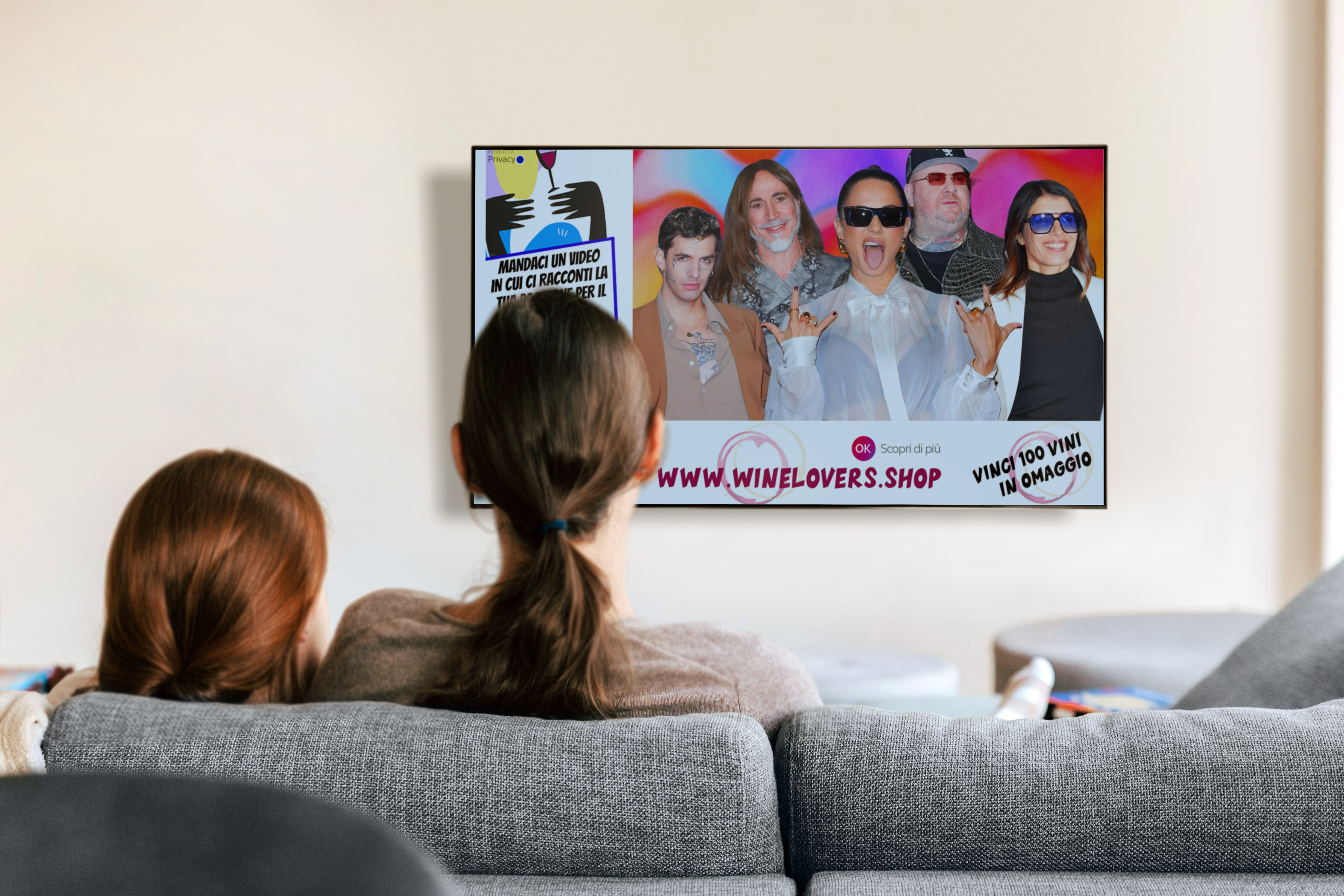 Tv in Living Room Mockup 02