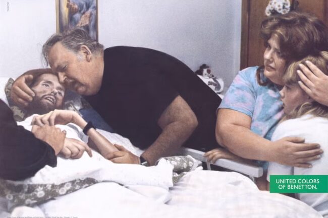 oliviero toscani lavoro pubblicità di benetton