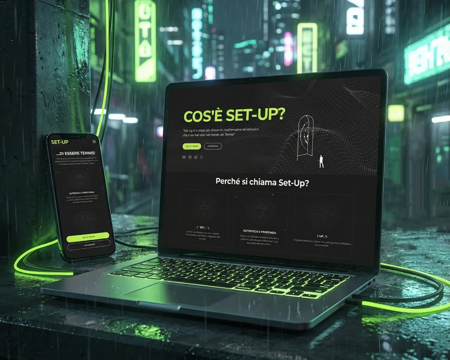 Mockup del sito Set-Up.it realizzato da Magma Marketing